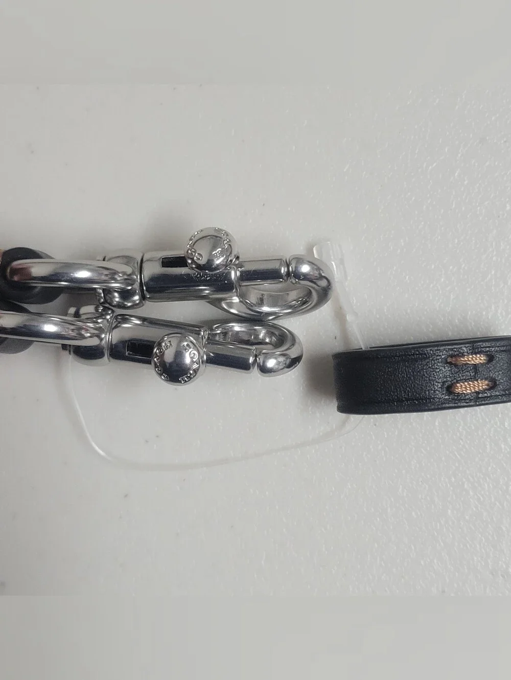 Coach black leather